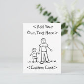 パパのボーイ葉書 インビテーションポストカード (スタンド正面)