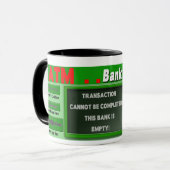 パパのマグ-自動支払機機械-の銀行ユーモア マグカップ (正面左)