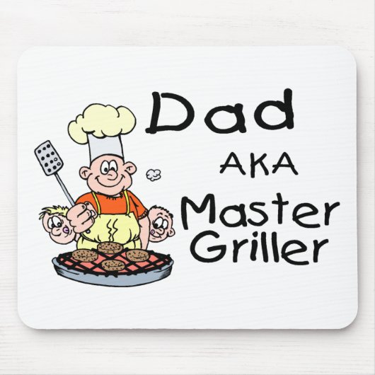 パパのマスターのGriller マウスパッド (正面)