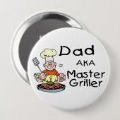 パパのマスターのGriller 缶バッジ (正面&裏面)