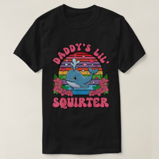 パパのリトルスクワーター レトロクジラTシャツ Tシャツ