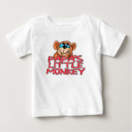 パパのリトルモンキー ベビーTシャツ