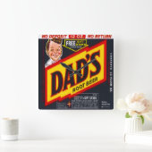 パパのルートビールスクエアウォールクロック スクエア壁時計 (ホーム)