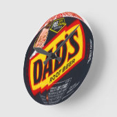 パパのルートビール丸い壁時計 ラウンド壁時計 (傾斜)