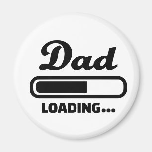 パパのローディングのベビー マグネット