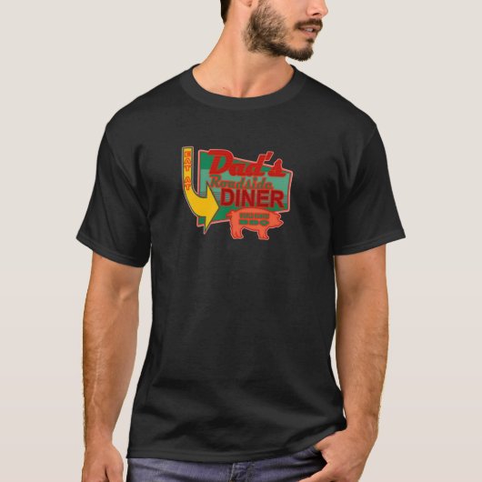 パパのロードサイドダイナーのコースター Tシャツ (正面)
