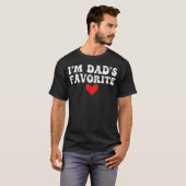 パパの一番のお気に入り おもしろサルカスティック父の日 Tシャツ (正面フル)