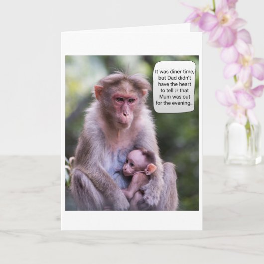 パパの乳首誕生日カード カード (蘭)