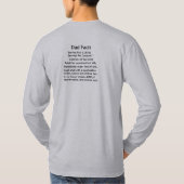 パパの事実-ワイシャツ Tシャツ (裏面)