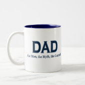 パパの人の神話の伝説 ツートーンマグカップ (左)