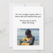 パパの人生が最高の人生 3枚の写真 父の日 カード (裏面)