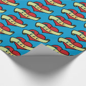 パパの入れ墨のハート ラッピングペーパー (角)