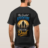 🏕️パパの冒険ギフト 父の日ギフト 👨👧👦 Tシャツ (裏面)