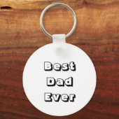 パパの写真をこの最高のパパに追加する キーホルダー (裏面)