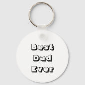 パパの写真をこの最高のパパに追加する キーホルダー (裏面)
