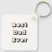 パパの写真をこの最高のパパに追加する キーホルダー (裏面)