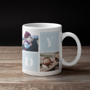 パパの写真コラージュ父の日 コーヒーマグカップ