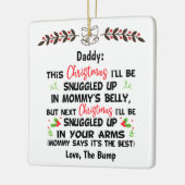 パパの初めてのクリスマスバンプから、パパは セラミックオーナメント (左)