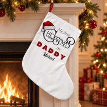 パパの初めてのクリスマス オーダーメイドストッキング