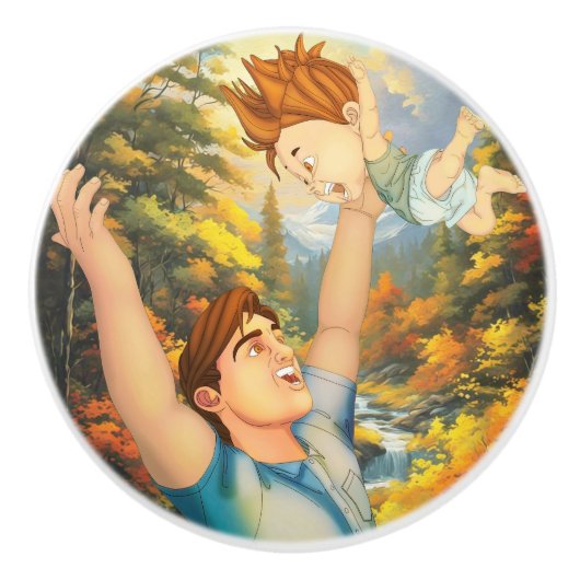 パパの利いた牙は無い セラミックノブ (正面)