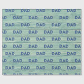 パパの包装紙の流木のビーチ。 ヒスイ ラッピングペーパー (フラット)