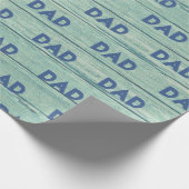 パパの包装紙の流木のビーチ。 ヒスイ ラッピングペーパー (角)