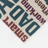 パパの単語の雲の文字の父の日のタイポグラフィ フリースブランケット (角)