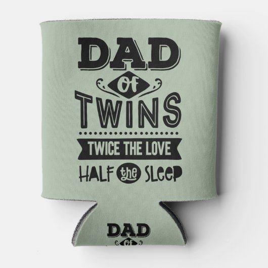 パパの双子の愛の半分の眠り 缶クーラー (正面)