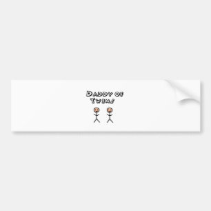 パパの双生児 バンパーステッカー