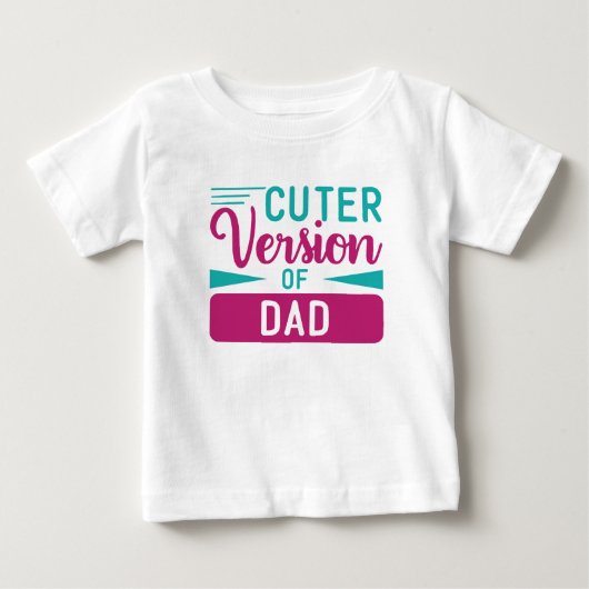 パパの可愛い版 ベビーTシャツ (正面)