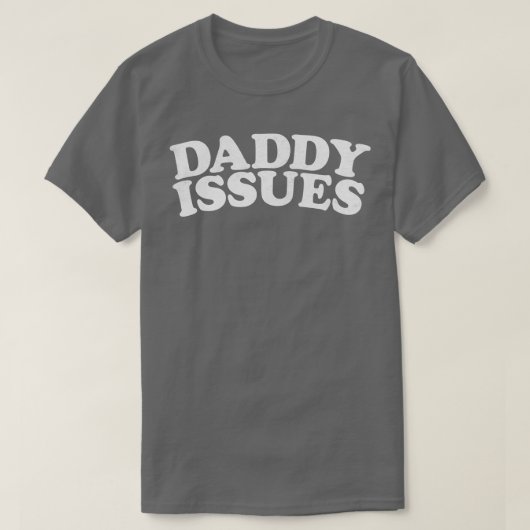 パパの問題ヴィンテージスタイル色あせたデザイン Tシャツ (デザイン正面)