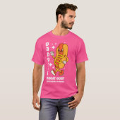 パパの喉ヤギ不適切おもしろいホットドッグCr Tシャツ (正面フル)