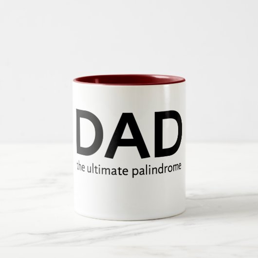 パパの回文 ツートーンマグカップ (中央)