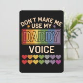 パパの声を使うな ゲイ レインボー プライド 招待状 (スタンド正面)