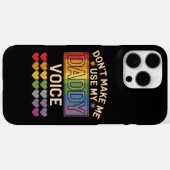 パパの声を使わせないで ゲイ・レインボー・プライド Case-Mate iPhoneケース (裏面 (横))