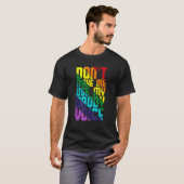 パパの声を使わせないLGBTQフラグゲイles Tシャツ (正面フル)