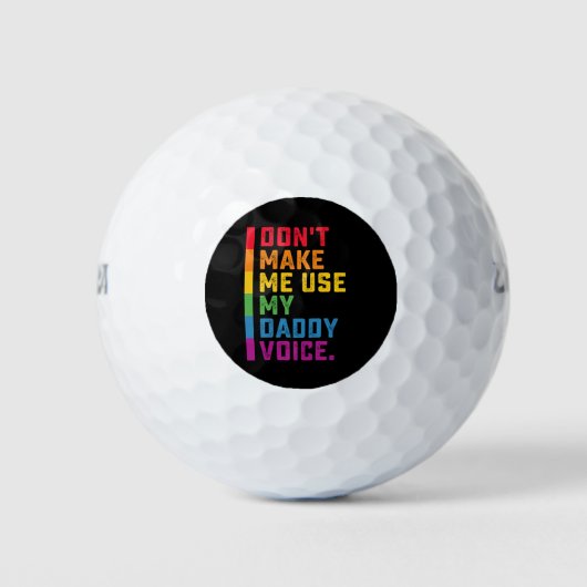 パパの声ゲイLGBTQを使わせなおもしろいい ゴルフボール (正面)
