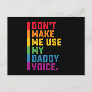 パパの声ゲイLGBTQを使わせなおもしろいい ポストカード