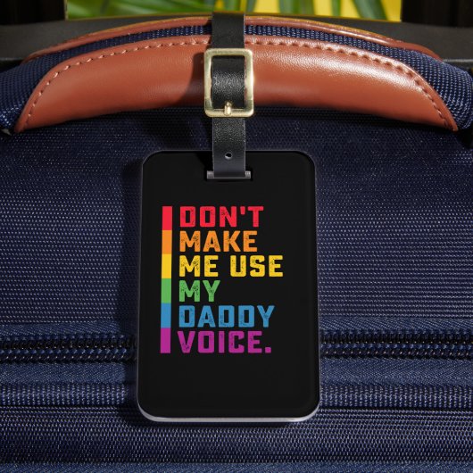 パパの声ゲイLGBTQを使わせなおもしろいい ラゲッジタグ (正面インサイチュ2)