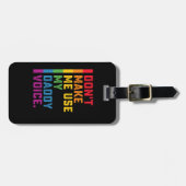 パパの声ゲイLGBTQを使わせなおもしろいい ラゲッジタグ (正面横)