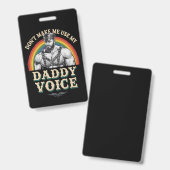 パパの声ゲイLGBTQを使用しない バッジ (正面＆裏面)