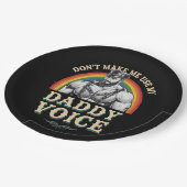 パパの声ゲイLGBTQを使用しない ペーパープレート (アングル)