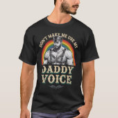 パパの声ゲイLGBTQを使用しない Tシャツ (正面)