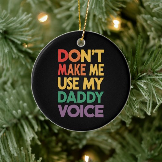 パパの声LGBTを使わせないゲイプライド セラミックオーナメント (ツリー)