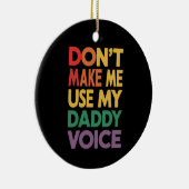 パパの声LGBTを使わせないゲイプライド セラミックオーナメント (右)