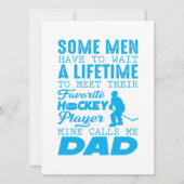 パパの大会のお気に入りのなホッケー選手の息子の娘 シーズンカード (正面)