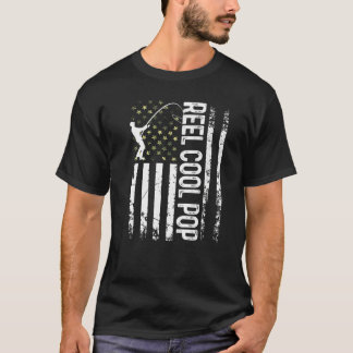 パパの夫のためのメカッコいいンスポップ・アートのアメリカ国旗のリール Tシャツ