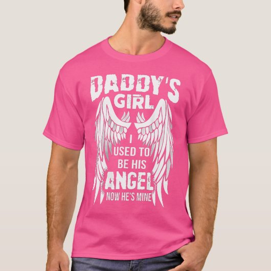 パパの女の子の私は彼の天使の翼だった(背中に Tシャツ (正面)