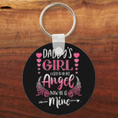 パパの女の子は今は私の天使だった キーホルダー (正面)