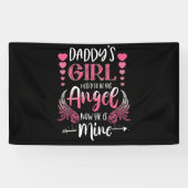 パパの女の子は今は私の天使だった 横断幕 (横)